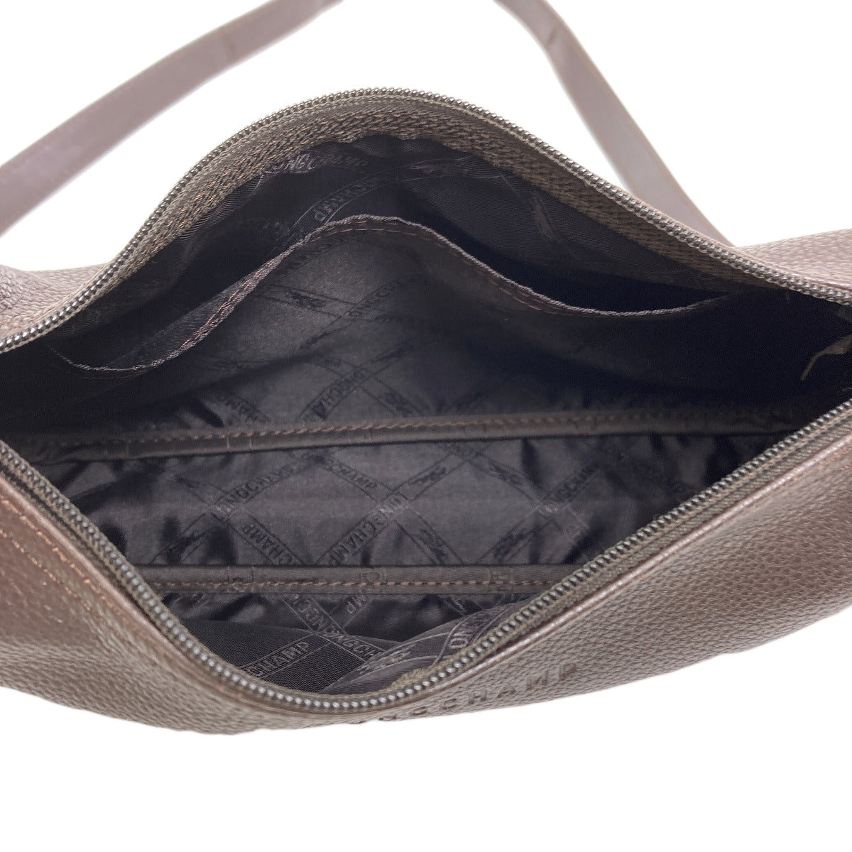 Longchamp logo Shoulder Bag Leather Ladies [Used]