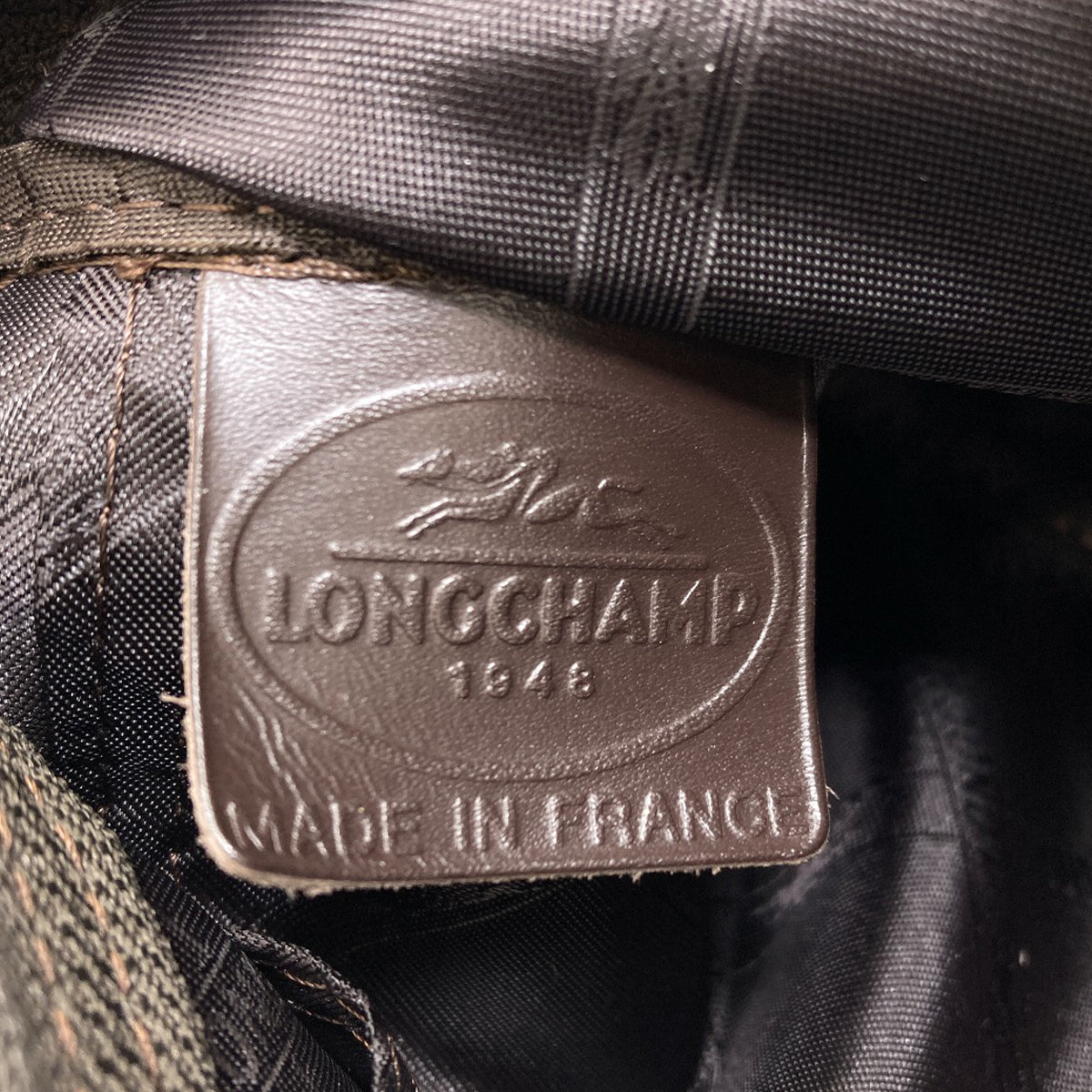 Longchamp logo Shoulder Bag Leather Ladies [Used]