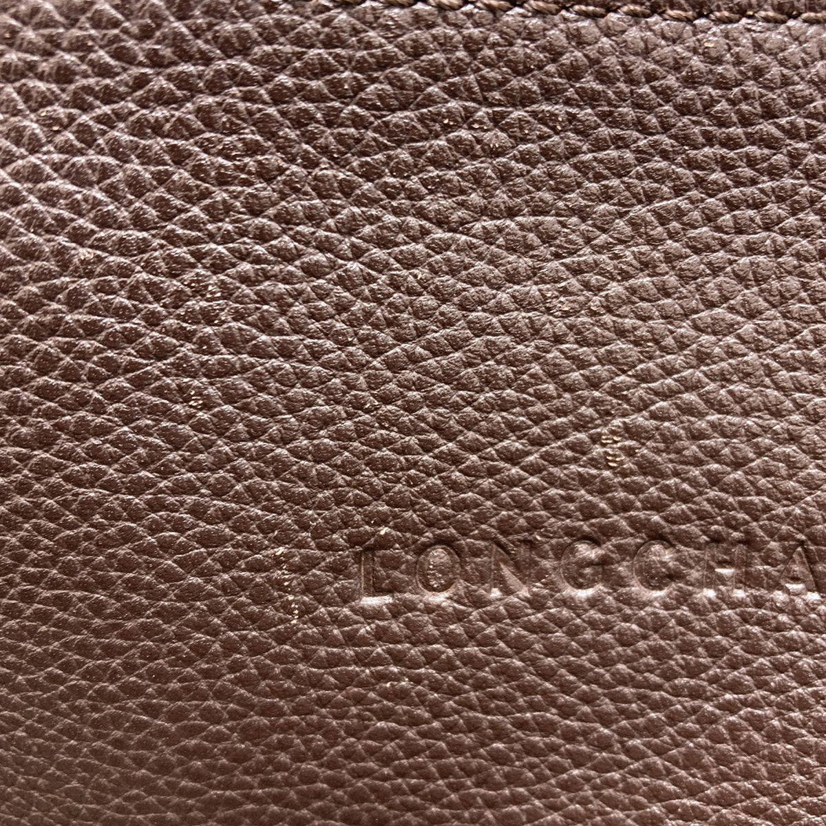 Longchamp logo Shoulder Bag Leather Ladies [Used]