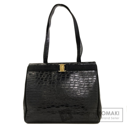 Salvatore Ferragamo Vara ribbon embossed Tote Bag Leather Ladies [Used]