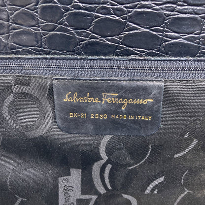 Salvatore Ferragamo Vara ribbon embossed Tote Bag Leather Ladies [Used]