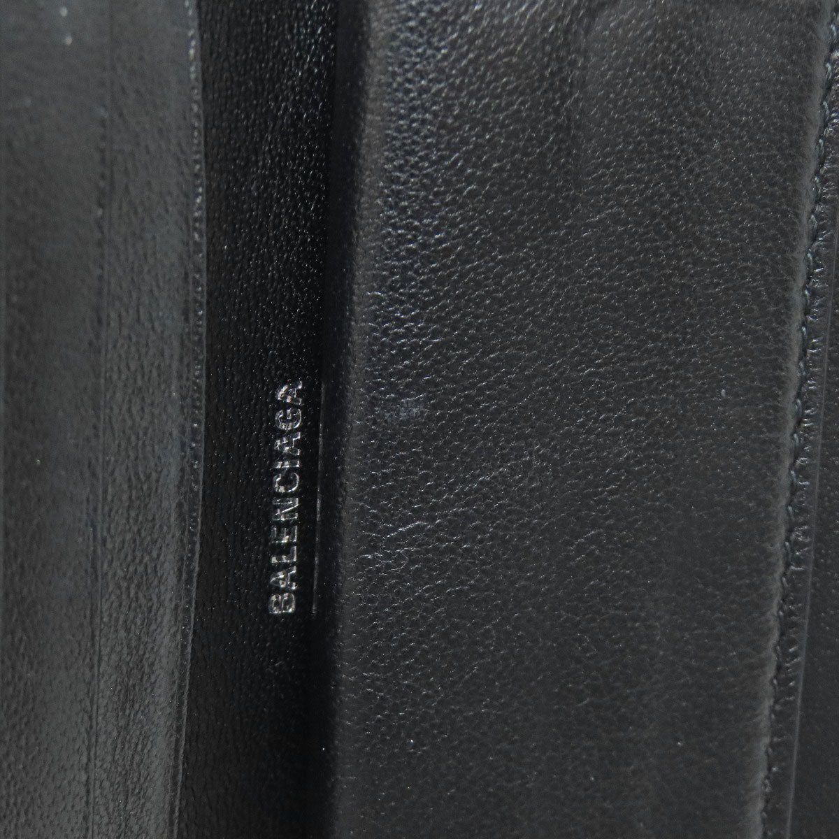 BALENCIAGA 594216 logo Bifold Wallet with Coin Pocket Calf Ladies [Used]