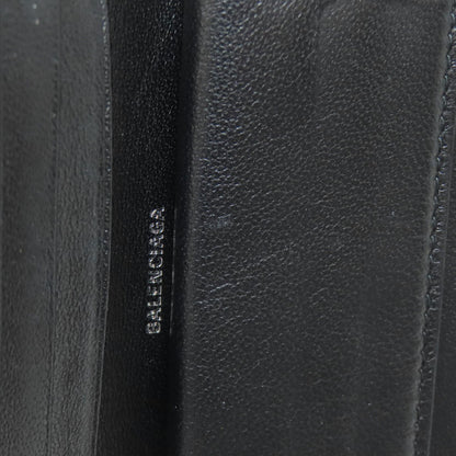 BALENCIAGA 594216 logo Bifold Wallet with Coin Pocket Calf Ladies [Used]