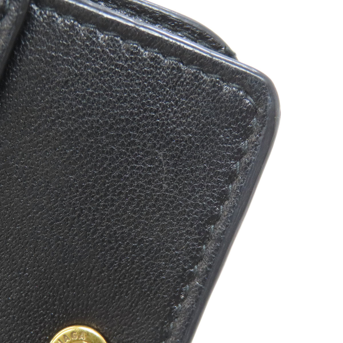 BALENCIAGA 594216 logo Bifold Wallet with Coin Pocket Calf Ladies [Used]