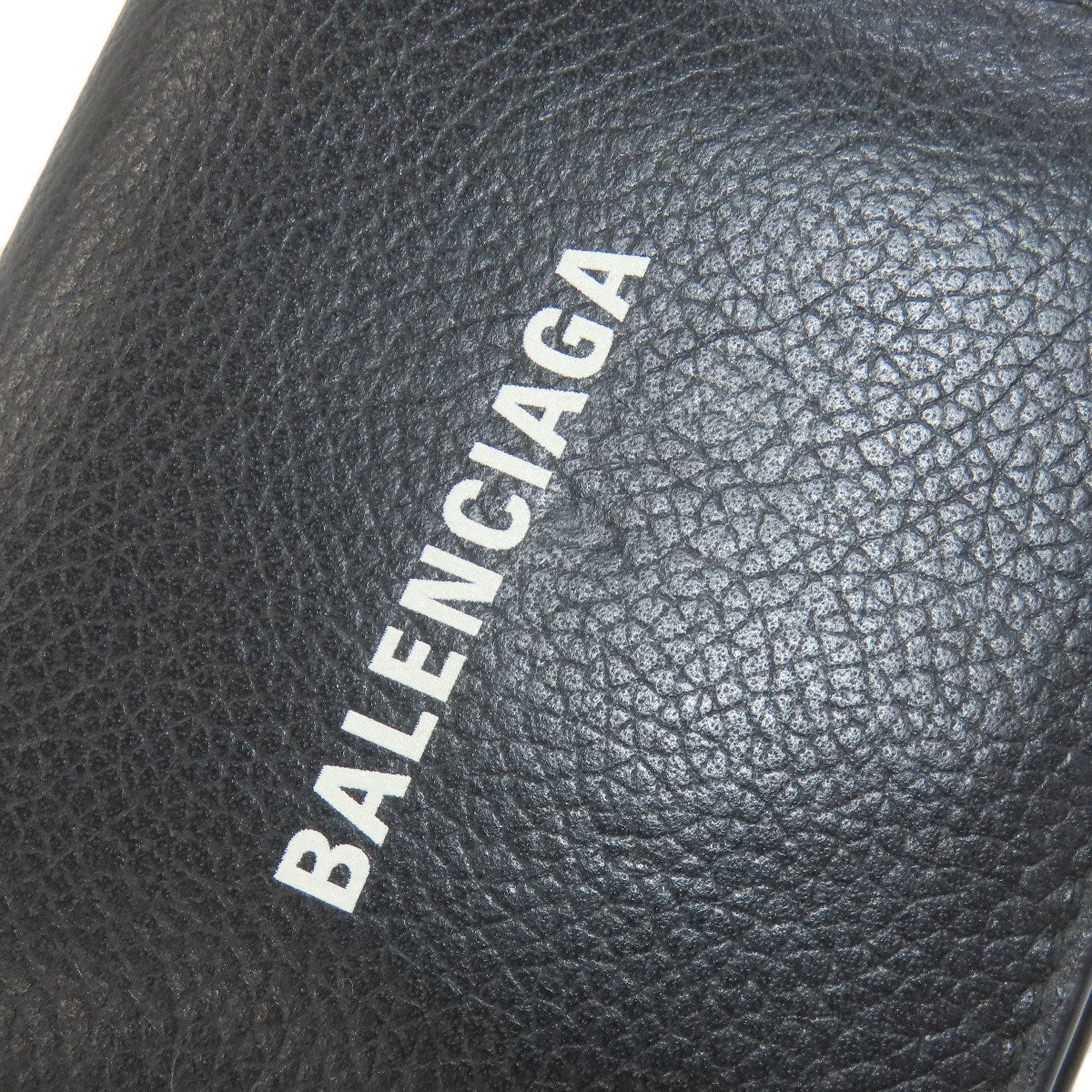 BALENCIAGA 594216 logo Bifold Wallet with Coin Pocket Calf Ladies [Used]