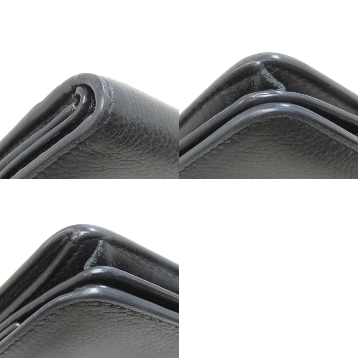 BALENCIAGA 594216 logo Bifold Wallet with Coin Pocket Calf Ladies [Used]