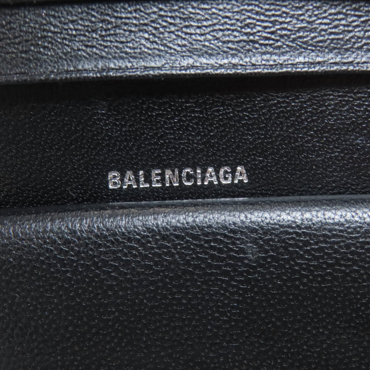 BALENCIAGA 594216 logo Bifold Wallet with Coin Pocket Calf Ladies [Used]