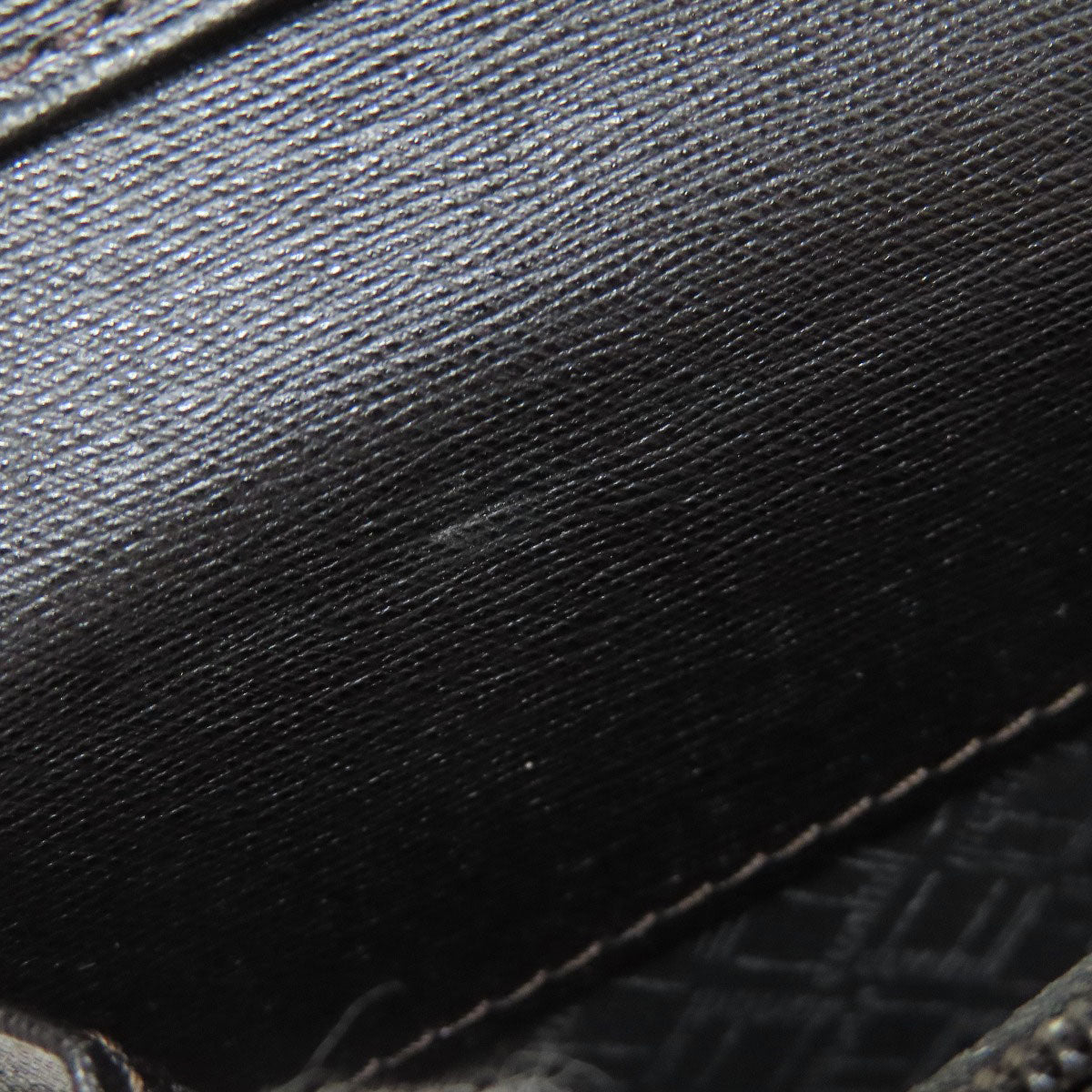 Dunhill Metal logo Long wallet (with coin pocket) Leather mens [Used]