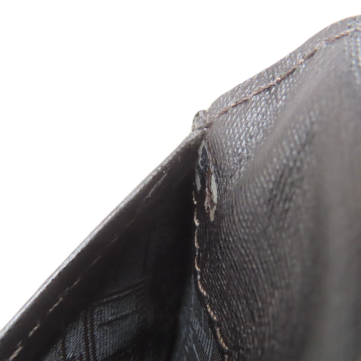 Dunhill Metal logo Long wallet (with coin pocket) Leather mens [Used]
