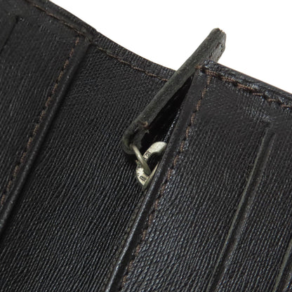 Dunhill Metal logo Long wallet (with coin pocket) Leather mens [Used]