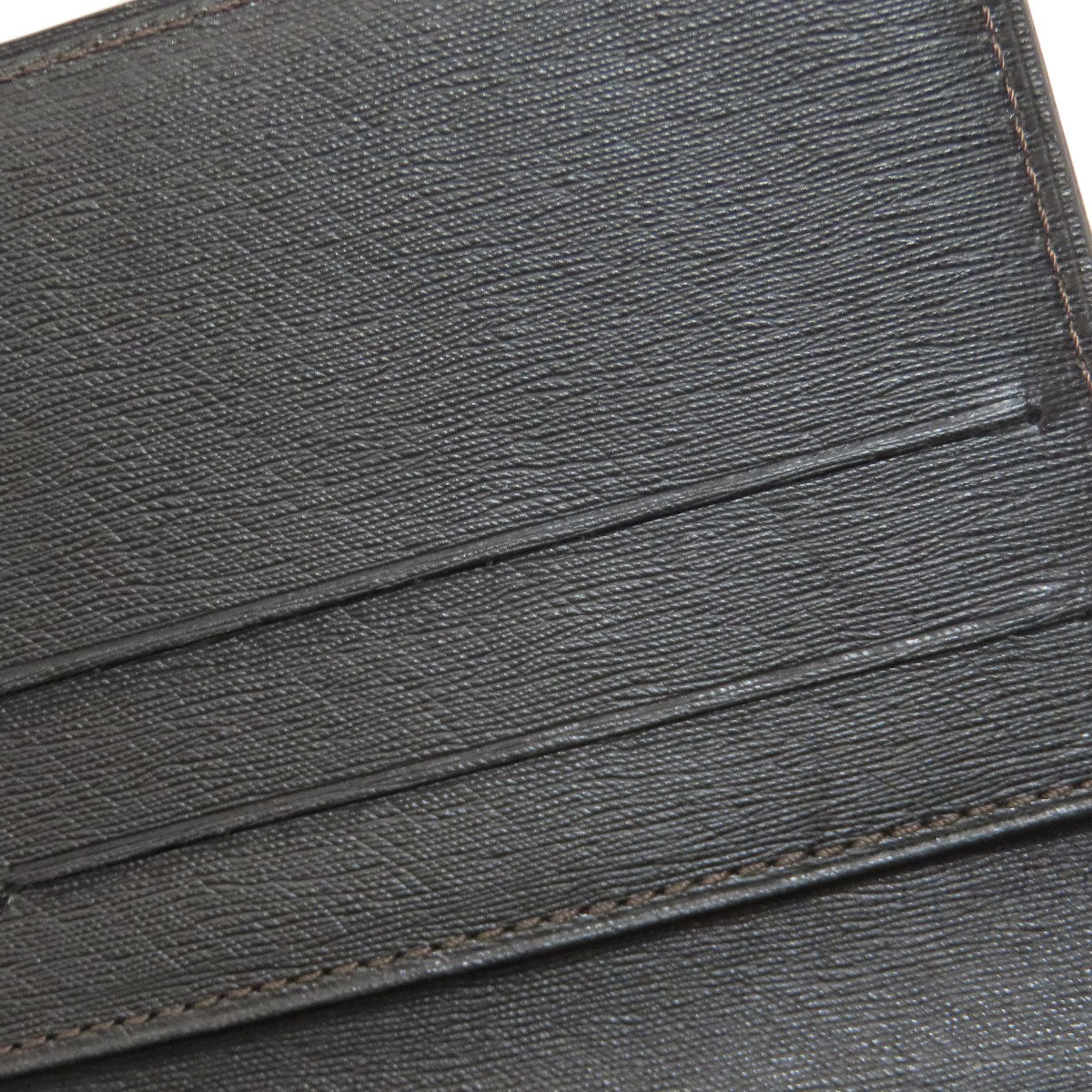 Dunhill Metal logo Long wallet (with coin pocket) Leather mens [Used]