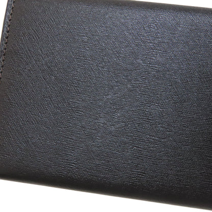 Dunhill Metal logo Long wallet (with coin pocket) Leather mens [Used]