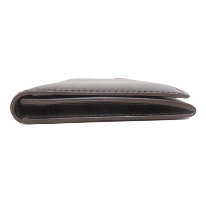Dunhill Metal logo Long wallet (with coin pocket) Leather mens [Used]