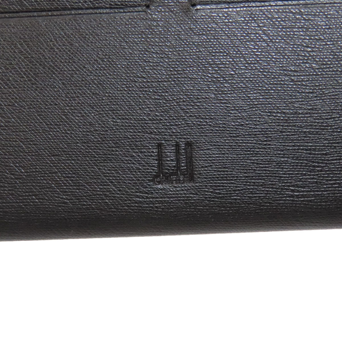 Dunhill Metal logo Long wallet (with coin pocket) Leather mens [Used]