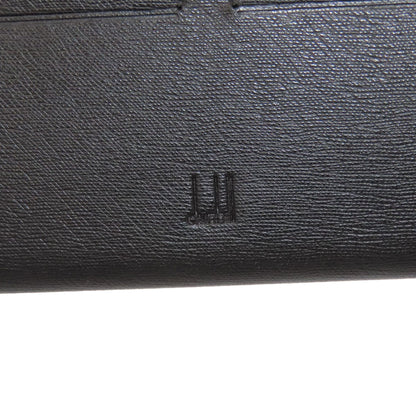 Dunhill Metal logo Long wallet (with coin pocket) Leather mens [Used]