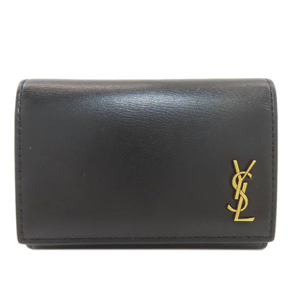 YVES SAINT LAURENT Logo Hardware key holder Leather Ladies [Used]