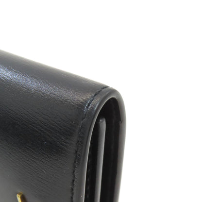 YVES SAINT LAURENT Logo Hardware key holder Leather Ladies [Used]
