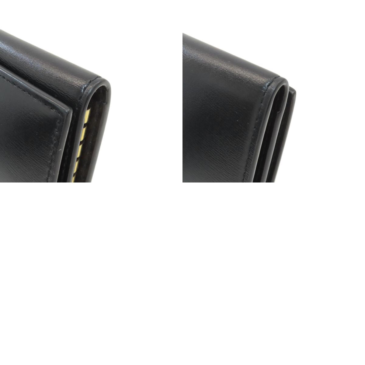YVES SAINT LAURENT Logo Hardware key holder Leather Ladies [Used]