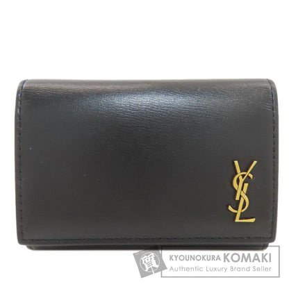 YVES SAINT LAURENT Logo Hardware key holder Leather Ladies [Used]