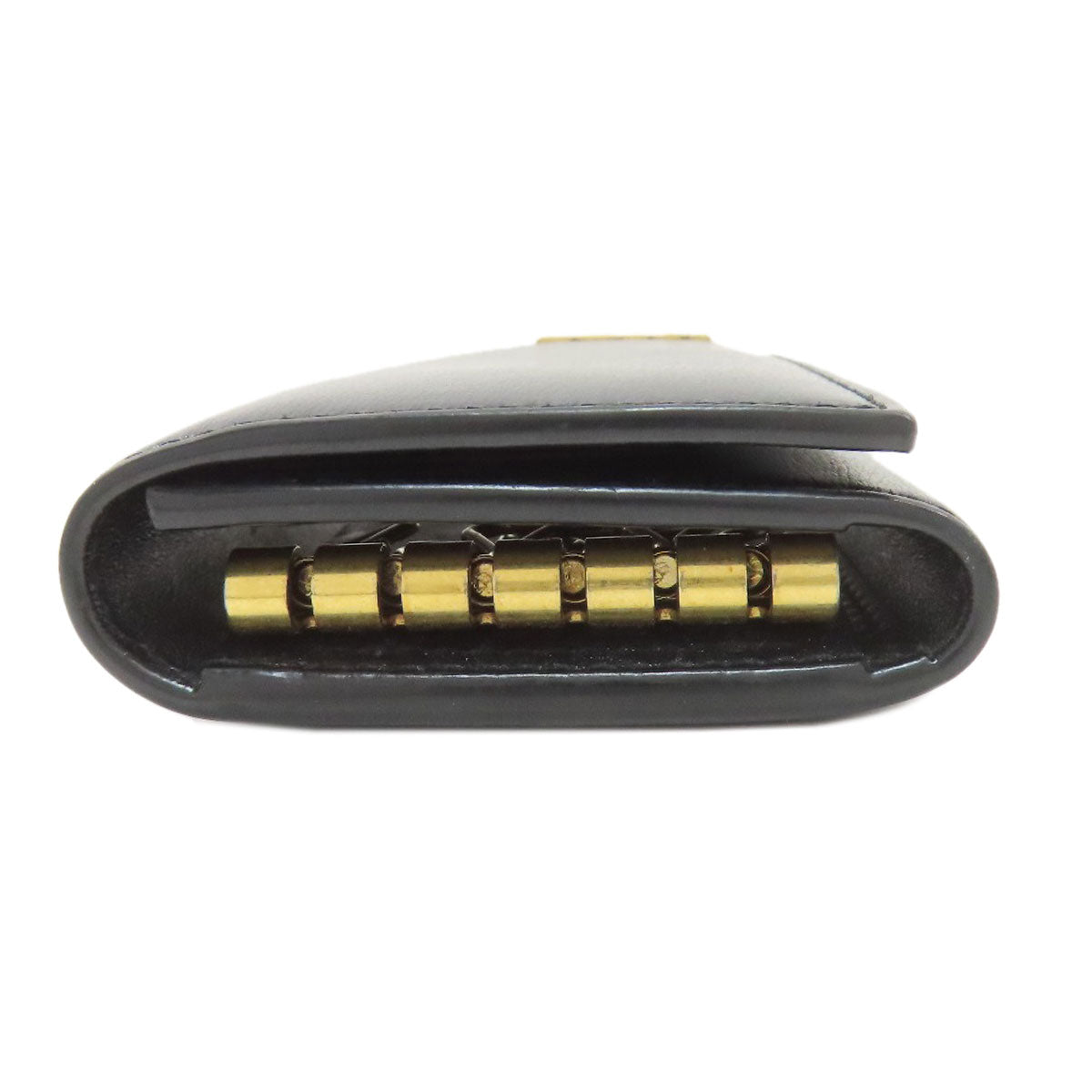 YVES SAINT LAURENT Logo Hardware key holder Leather Ladies [Used]