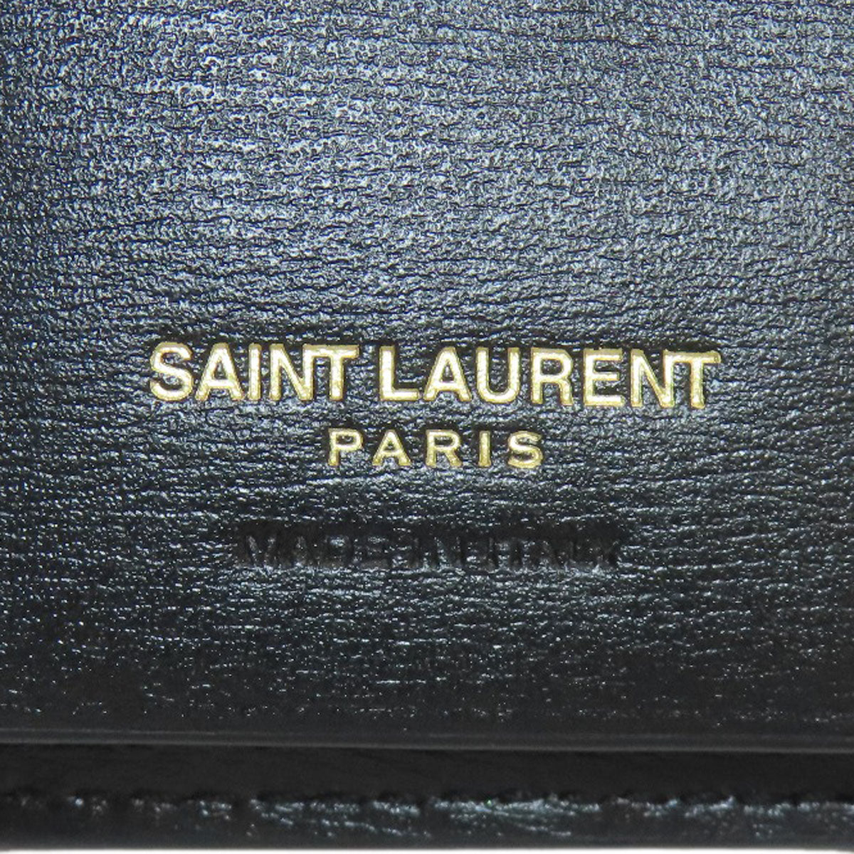 YVES SAINT LAURENT Logo Hardware key holder Leather Ladies [Used]