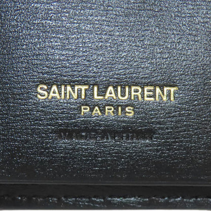 YVES SAINT LAURENT Logo Hardware key holder Leather Ladies [Used]