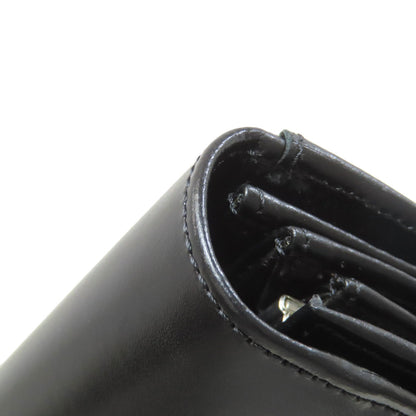 CELINE logo Long wallet (with coin pocket) Leather Ladies [Used]