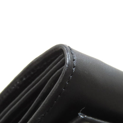 CELINE logo Long wallet (with coin pocket) Leather Ladies [Used]
