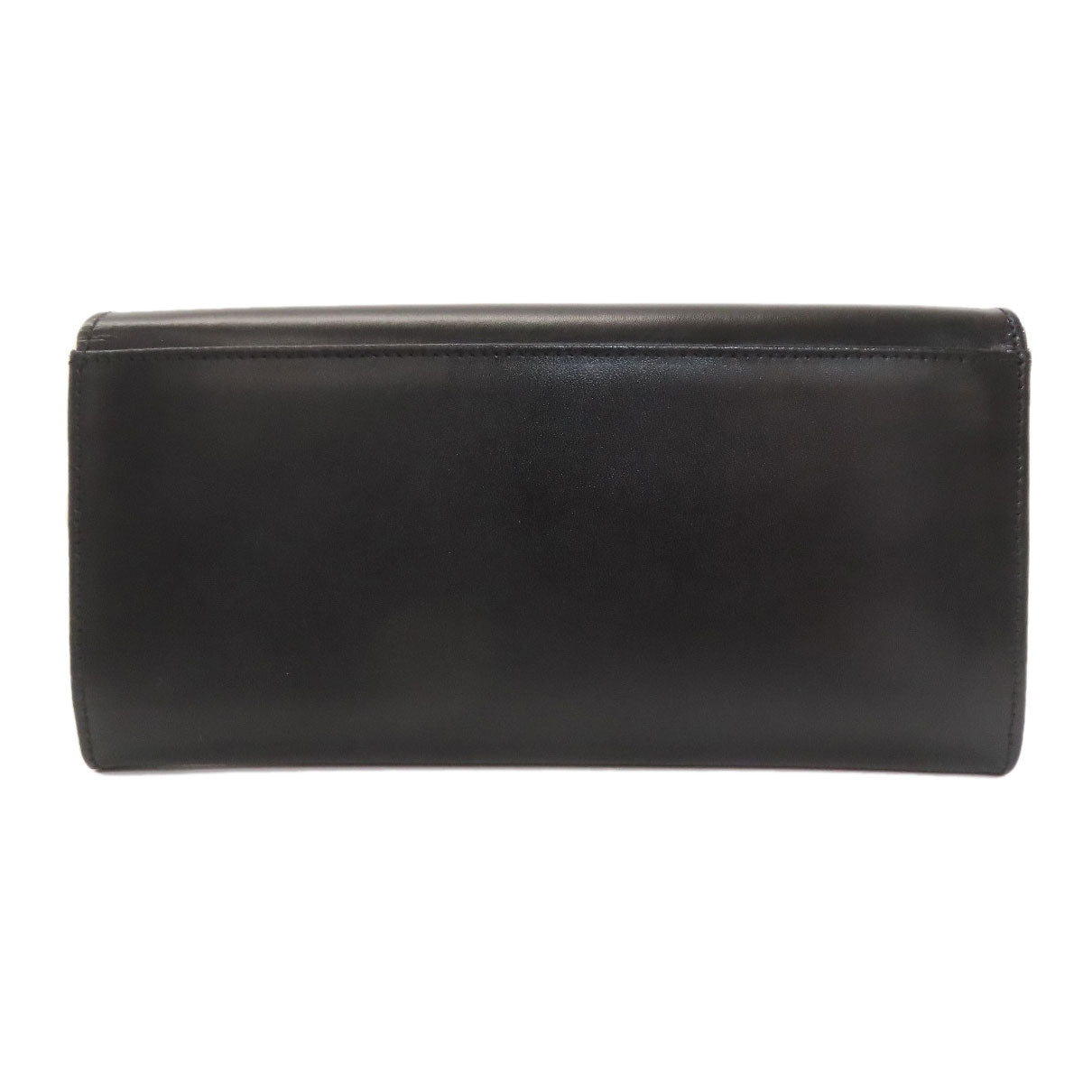 CELINE logo Long wallet (with coin pocket) Leather Ladies [Used]