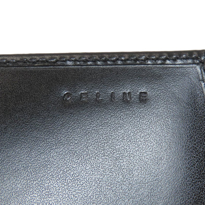 CELINE logo Long wallet (with coin pocket) Leather Ladies [Used]