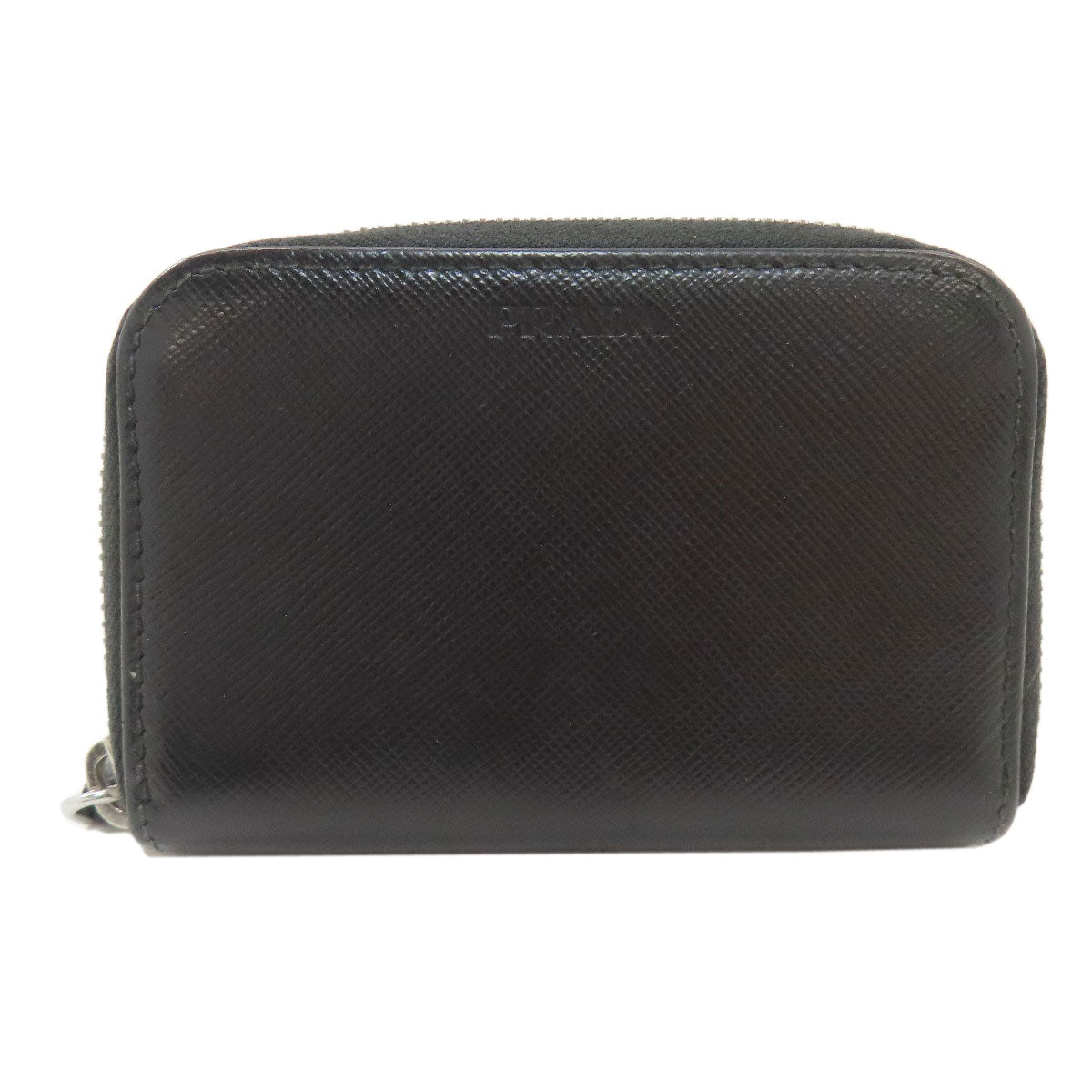 PRADA logo coin purse Safiano Ladies [Used]