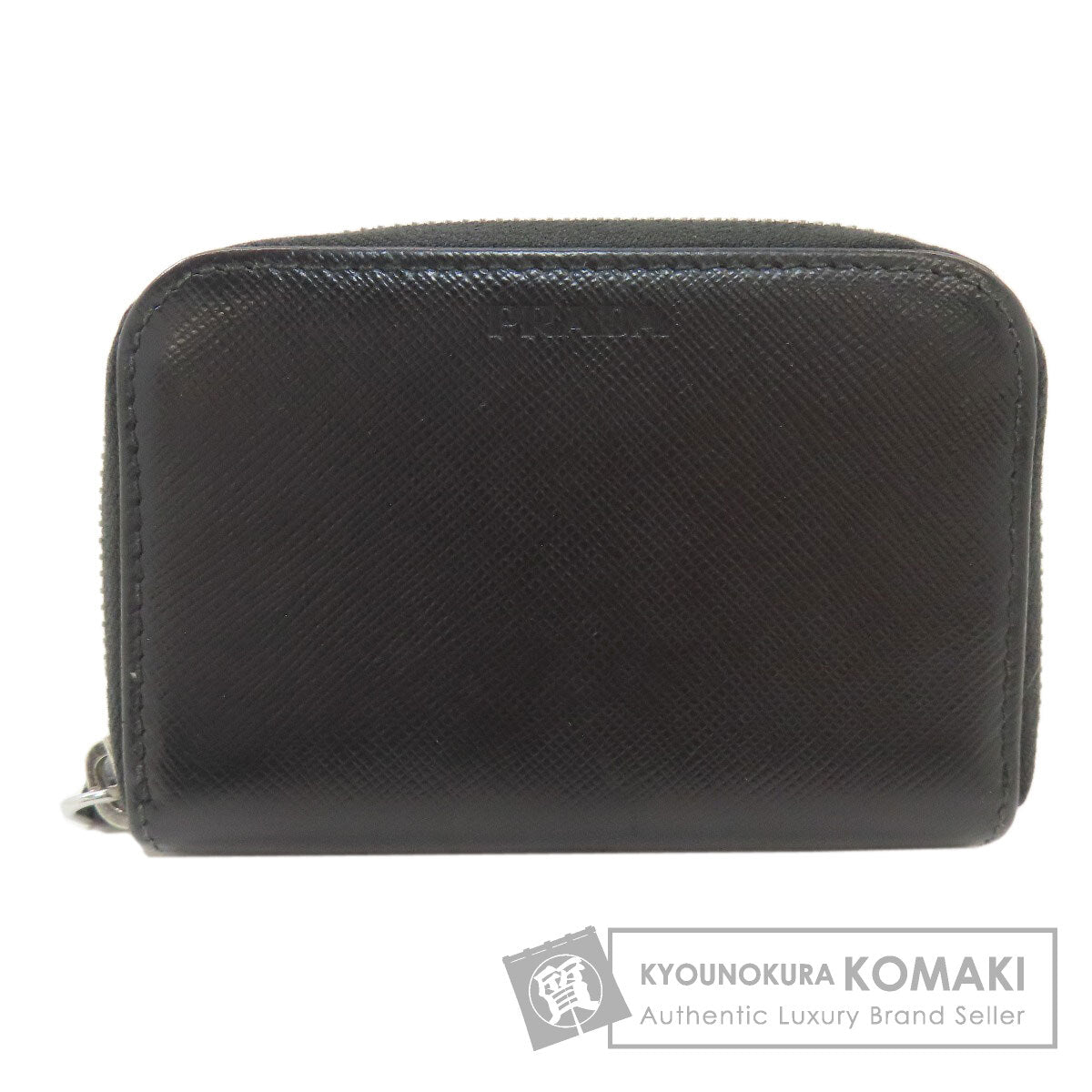 PRADA logo coin purse Safiano Ladies [Used]