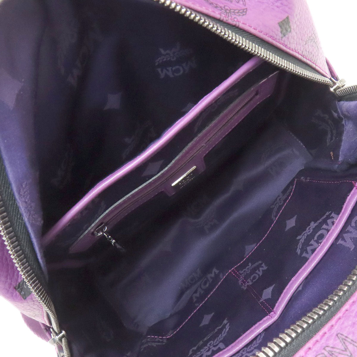 MCM All-over pattern studs Backpack Â· Daypack PVC Ladies [Used]