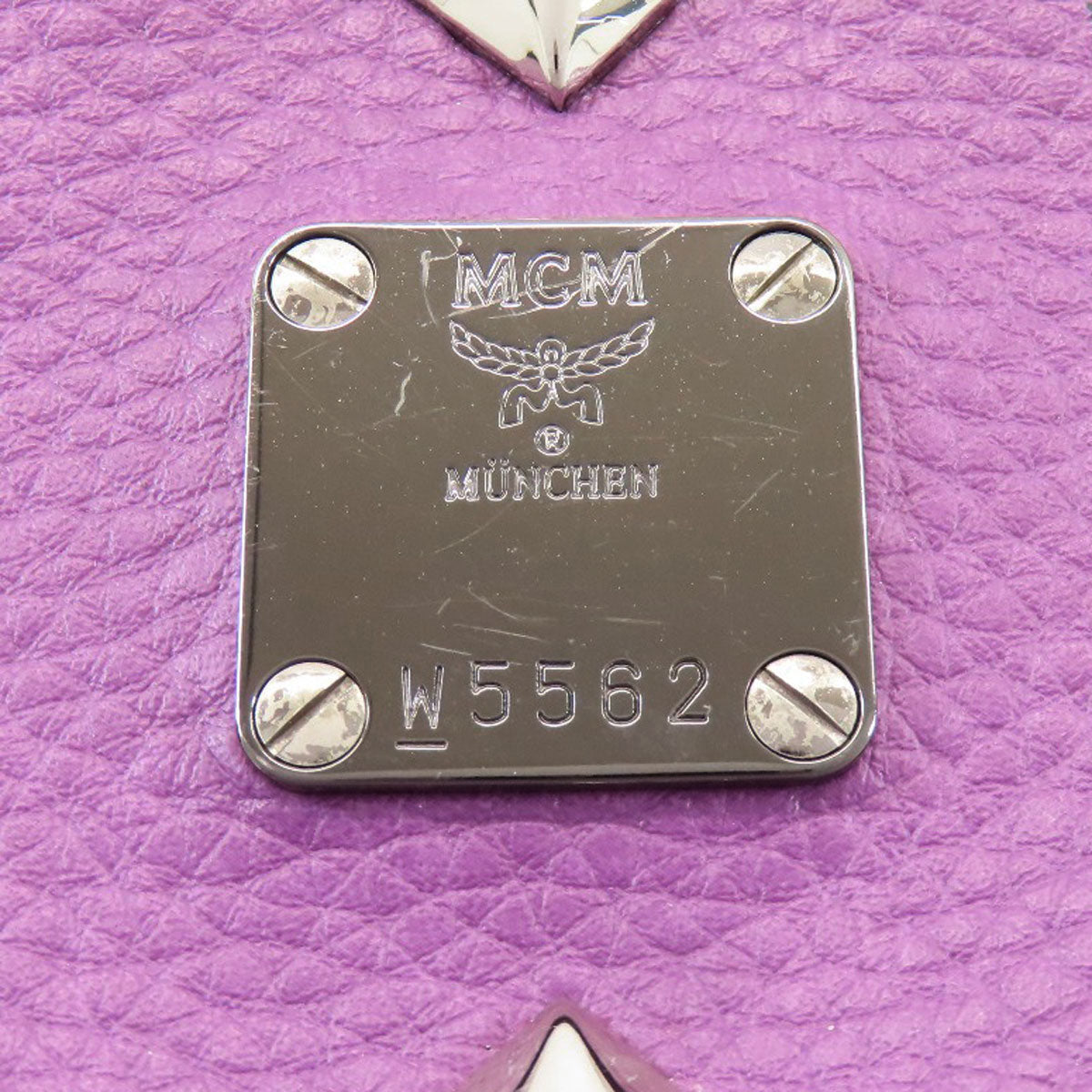 MCM All-over pattern studs Backpack Â· Daypack PVC Ladies [Used]