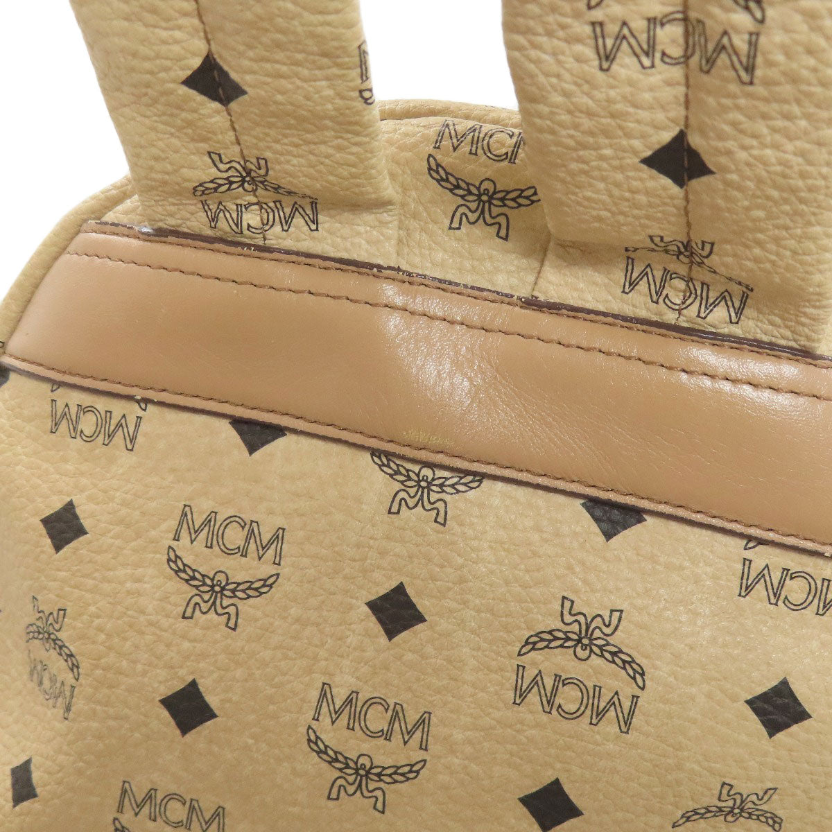 MCM All-over pattern studs Backpack Â· Daypack PVC Ladies [Used]