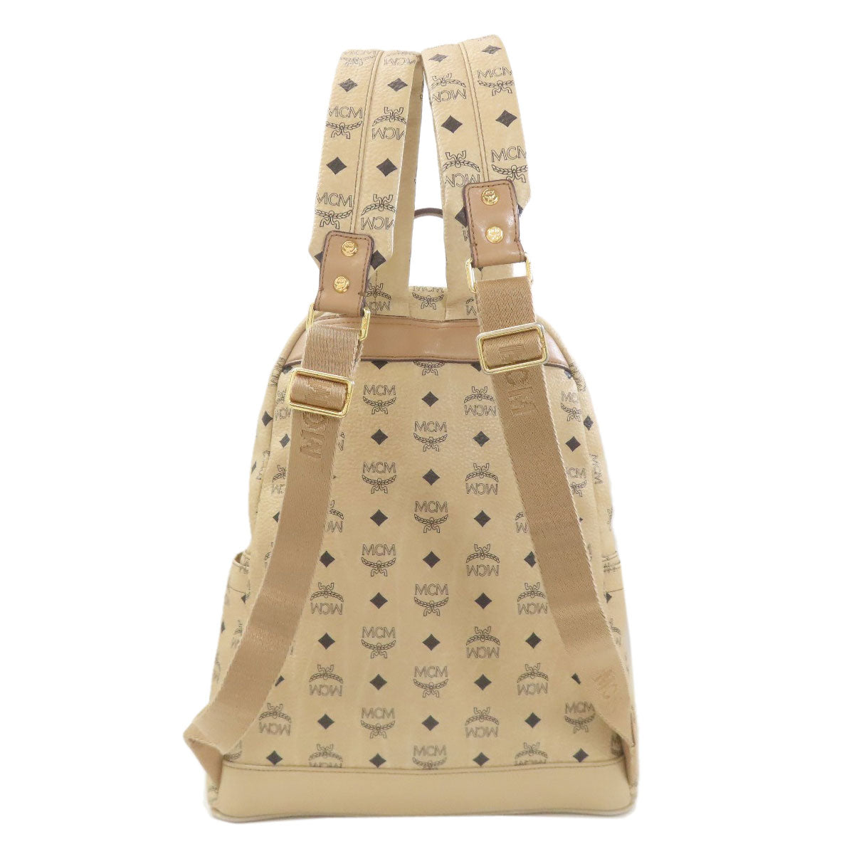 MCM All-over pattern studs Backpack Â· Daypack PVC Ladies [Used]