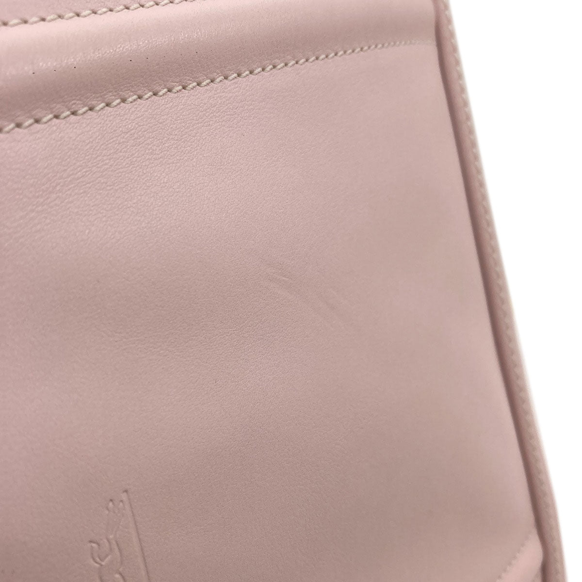 Longchamp logo Handbag Leather Ladies [Used]