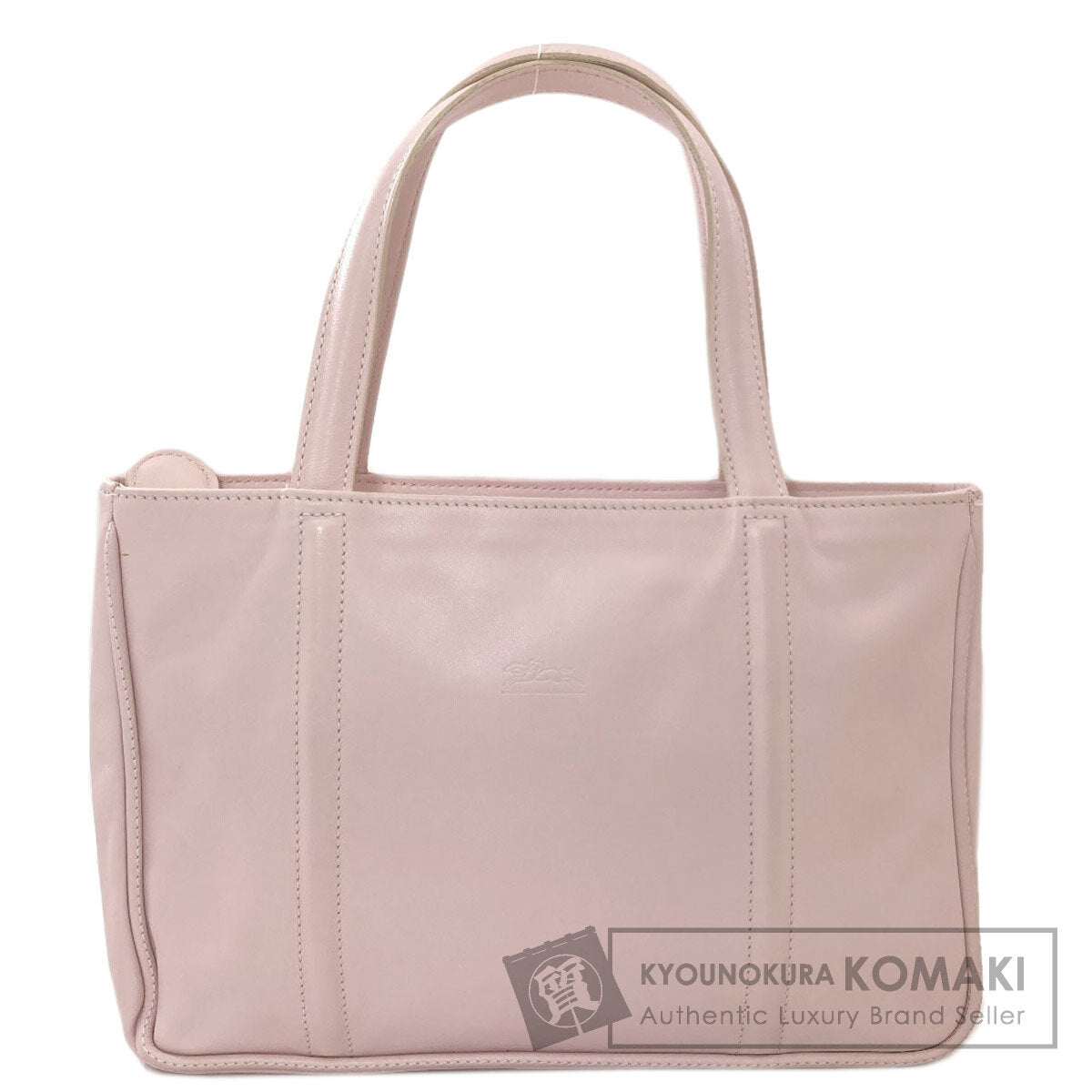 Longchamp logo Handbag Leather Ladies [Used]