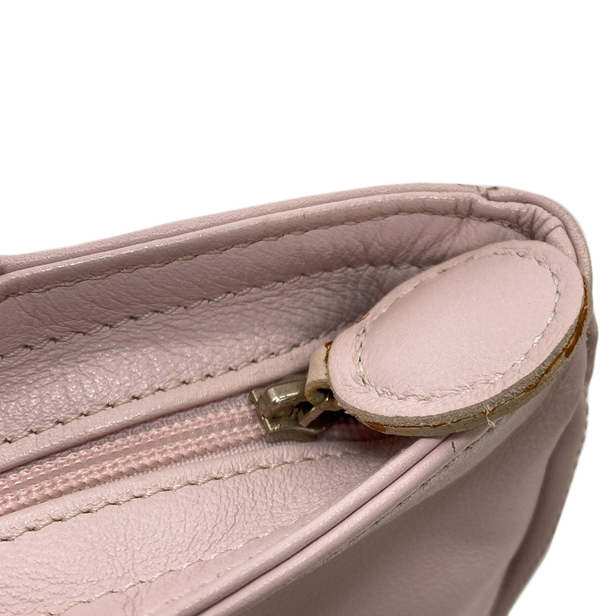 Longchamp logo Handbag Leather Ladies [Used]