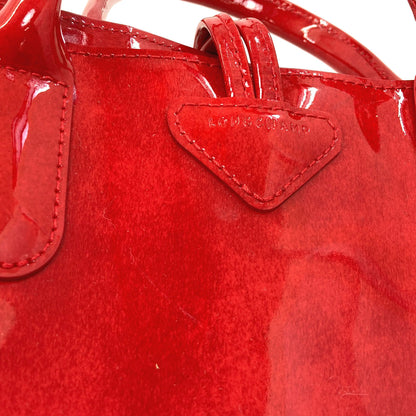 Longchamp Le Roseau 2WAY Handbag Enamel Ladies [Used]