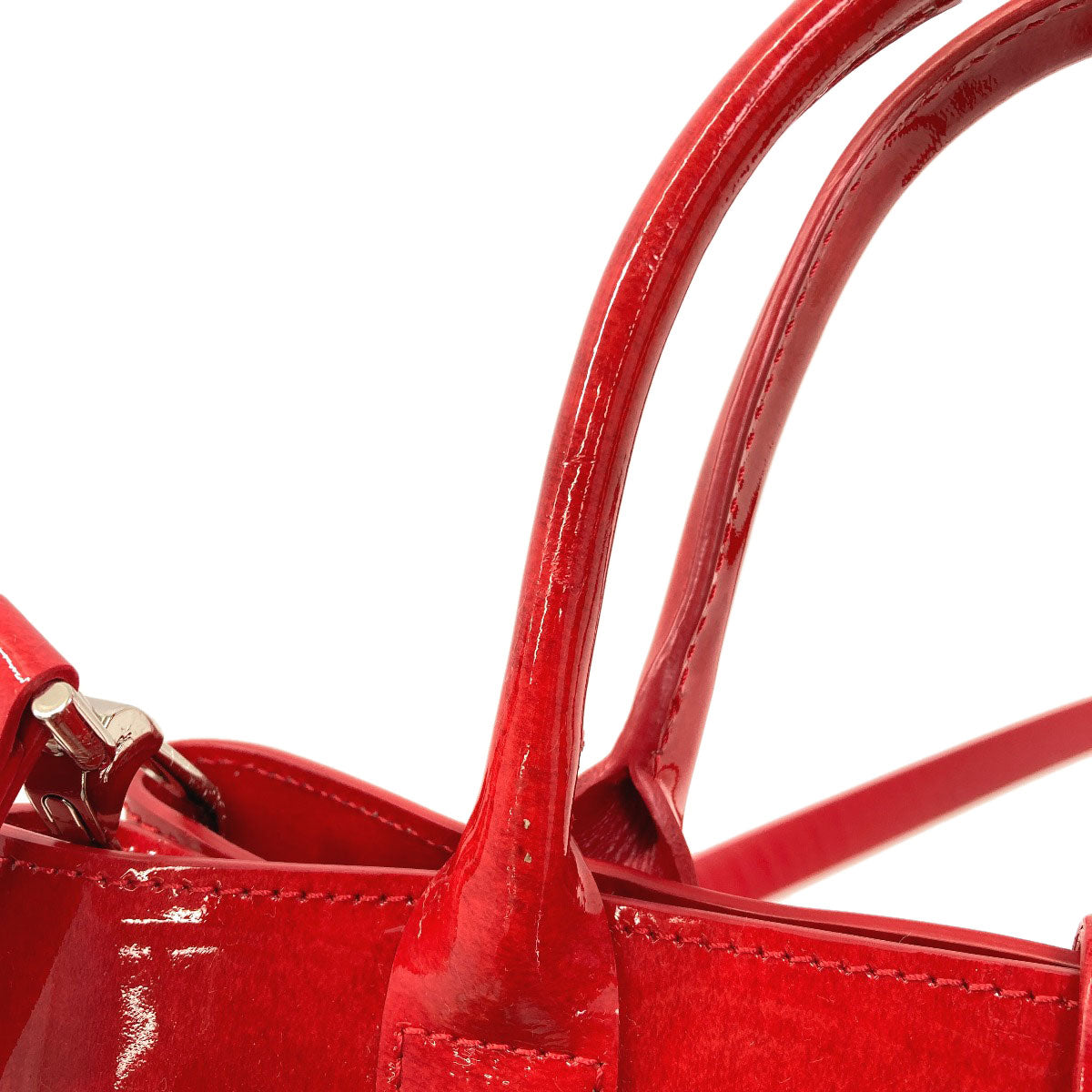 Longchamp Le Roseau 2WAY Handbag Enamel Ladies [Used]