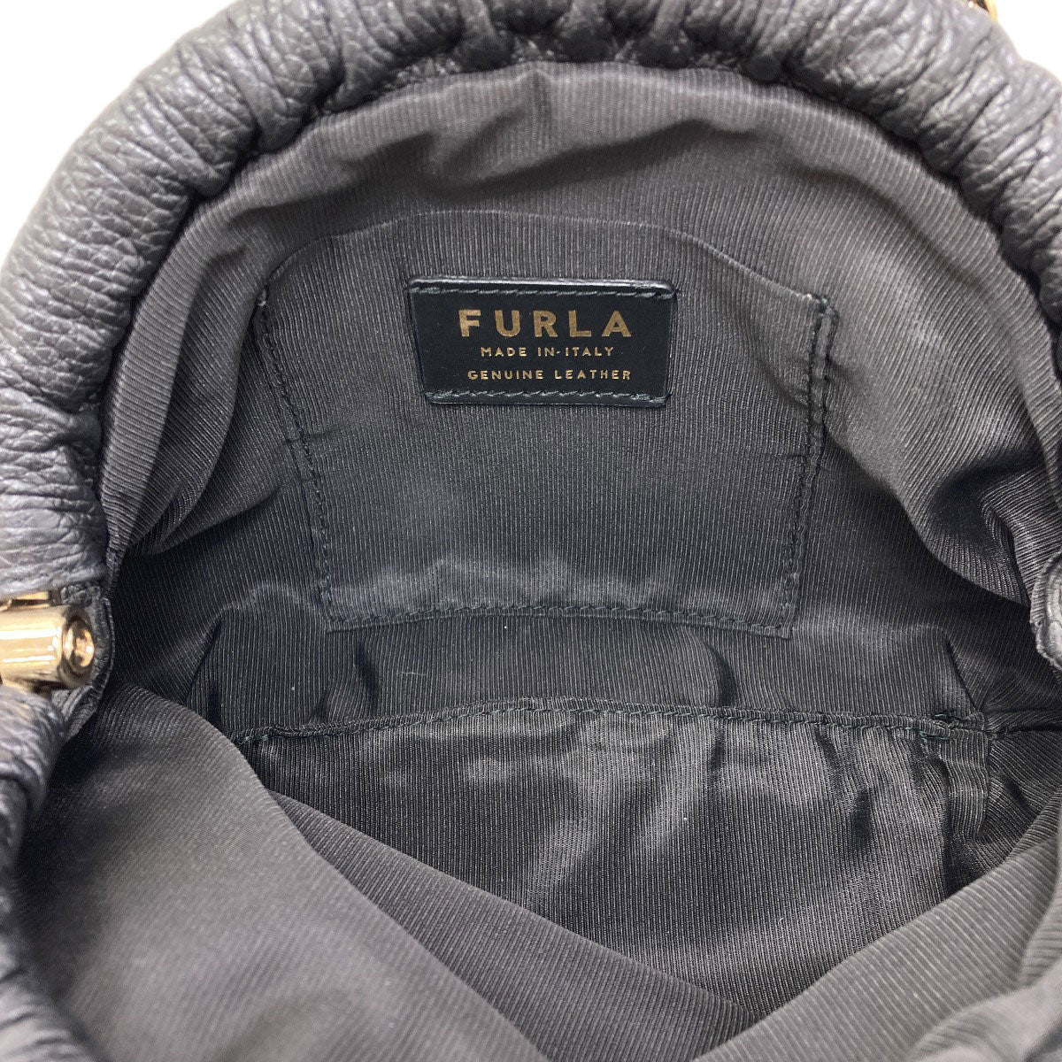 Furla logo Shoulder Bag Leather Ladies [Used]