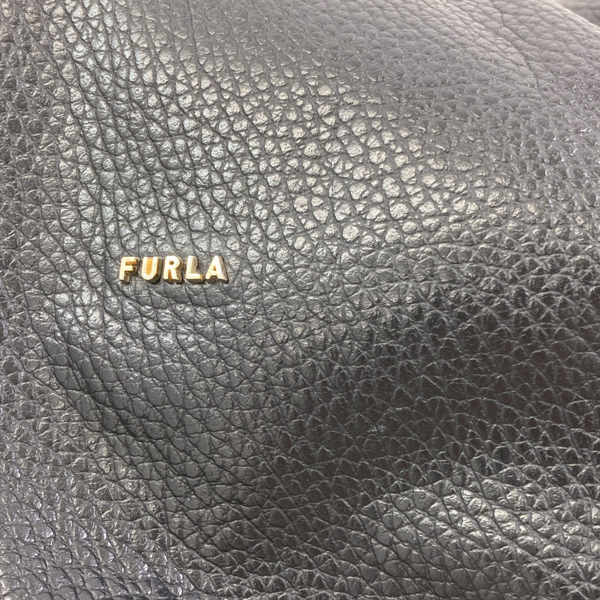 Furla logo Shoulder Bag Leather Ladies [Used]