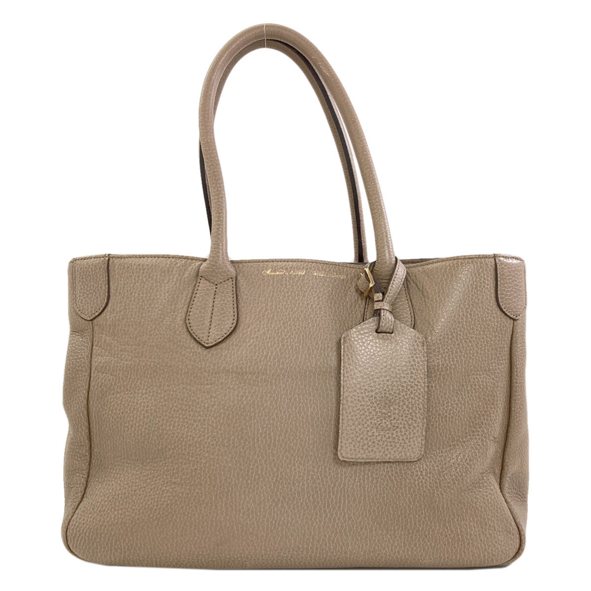 ADMJ logo Tote Bag Leather Ladies [Used]