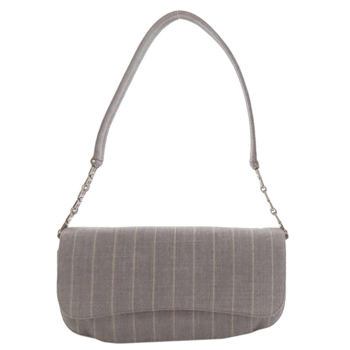 BALLY one belt Stripe Shoulder Bag Canvas Ladies [Used]