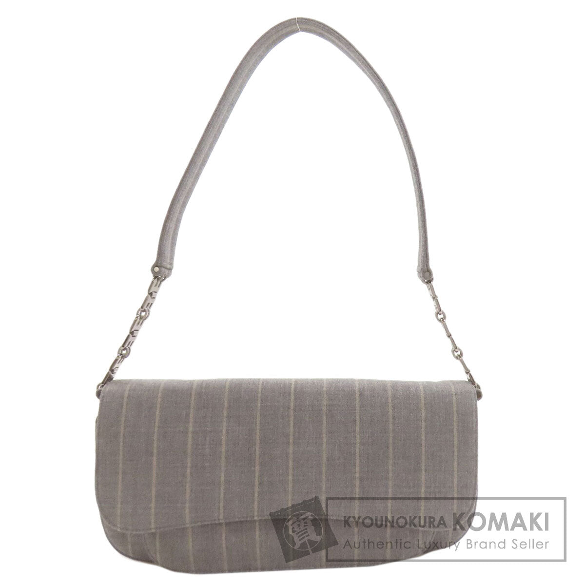 BALLY one belt Stripe Shoulder Bag Canvas Ladies [Used]