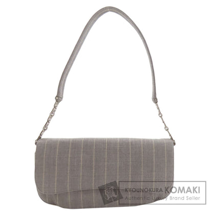 BALLY one belt Stripe Shoulder Bag Canvas Ladies [Used]