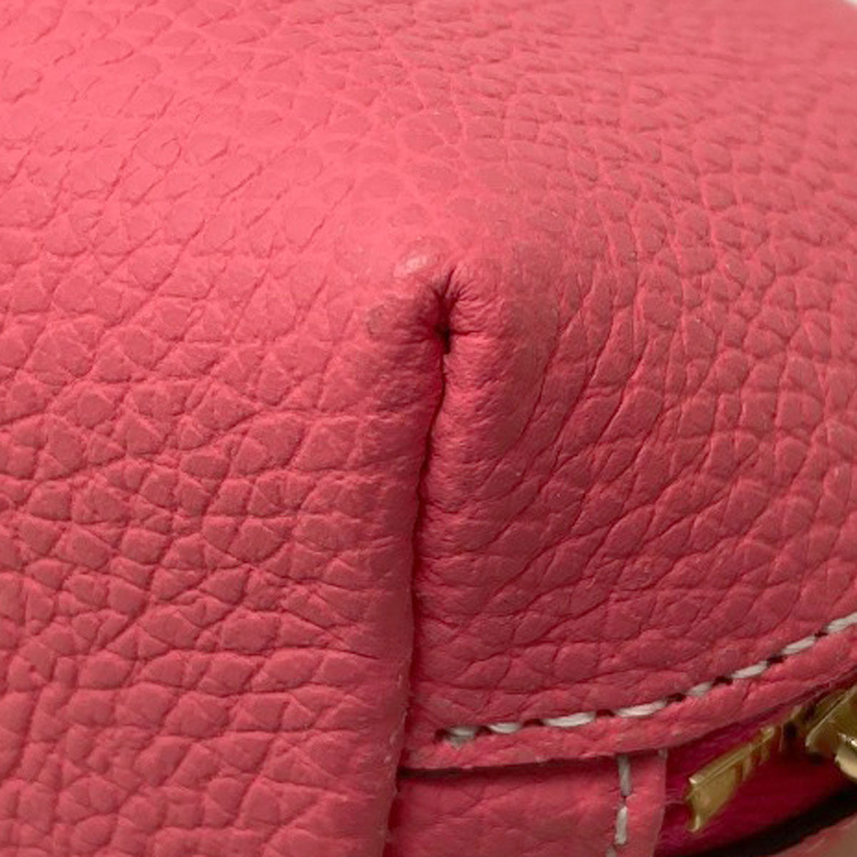 SELECT GOODS * For more information on brand bargains Cosmetics Pouch Leather Ladies [Used]