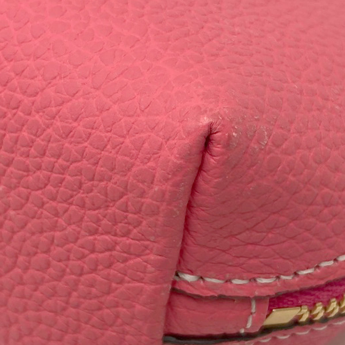 SELECT GOODS * For more information on brand bargains Cosmetics Pouch Leather Ladies [Used]