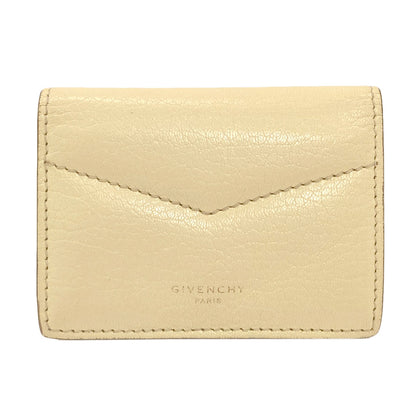 GIVENCHY logo Bifold Wallet with Coin Pocket Leather Ladies [Used]